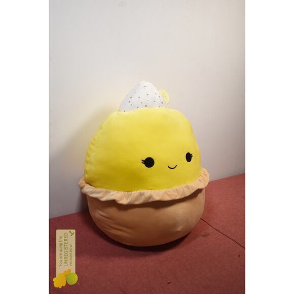 Squishmallows 16" Edwin Lemon Meringue Pie Plush - Picture 2 of 6